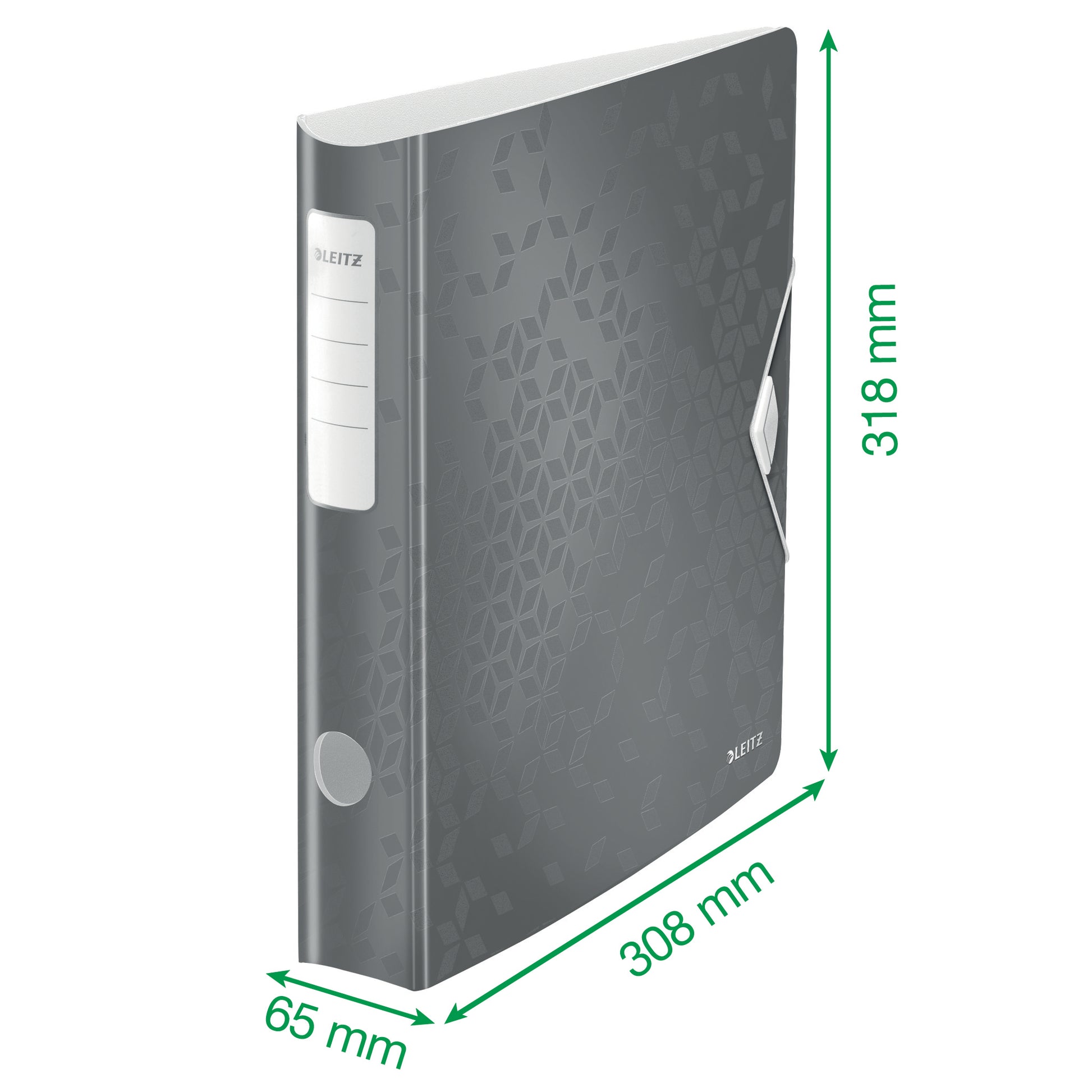 Leitz Active WOW Ordner – für A4 – Rückenbreite 6,5 cm – Weiss