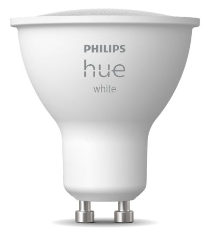 Philips Hue Smart-Leuchtmittel GU10 – Warmweiss 2700 K, 400 lm, 4,2 W, Bluetooth/Zigbee – 1 Stk.