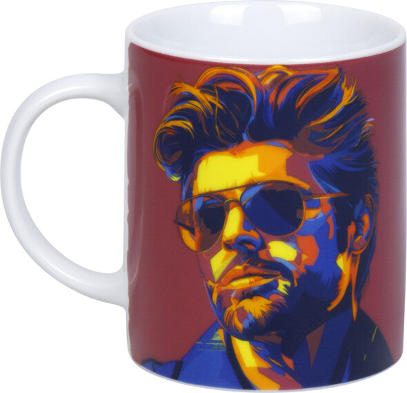 Könitz Porzellan Kaffeebecher George Michael – 300 ml, Ø 8,1 cm, Porzellan, spülmaschinenfest