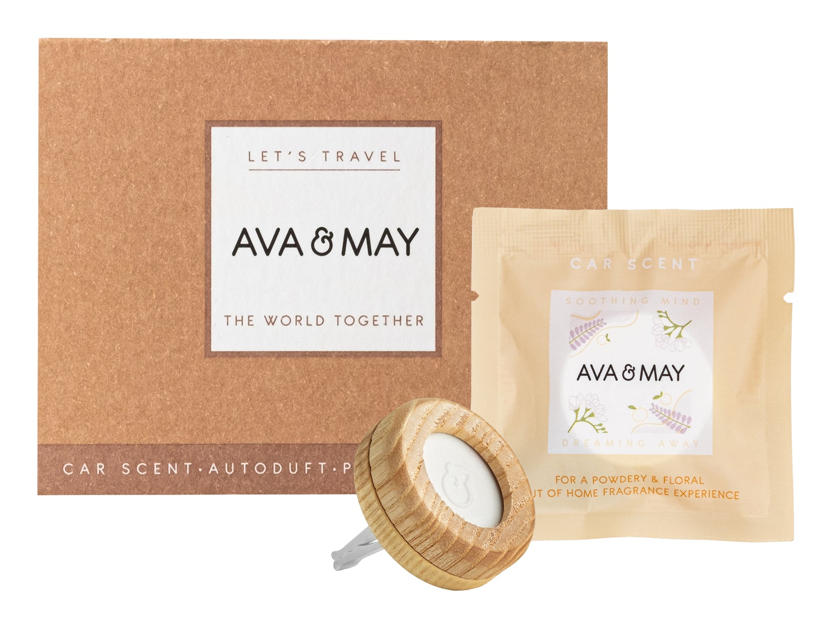 AVA & MAY Soothing Mind – Auto-Lufterfrischer Duftkartusche, 28 Tage