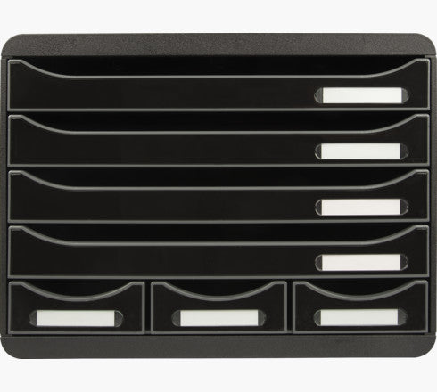 Exacompta Schubladenbox Store-Box Mini – für Format DIN A4+ – 355 × 270 × 271 mm