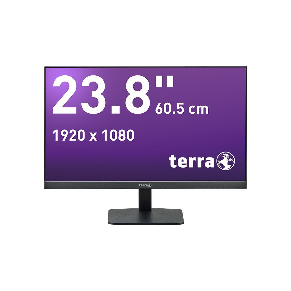 TERRA 2427W V2 – Monitor, HDMI, DisplayPort, USB-C, GREENLINE PLUS, Schwarz