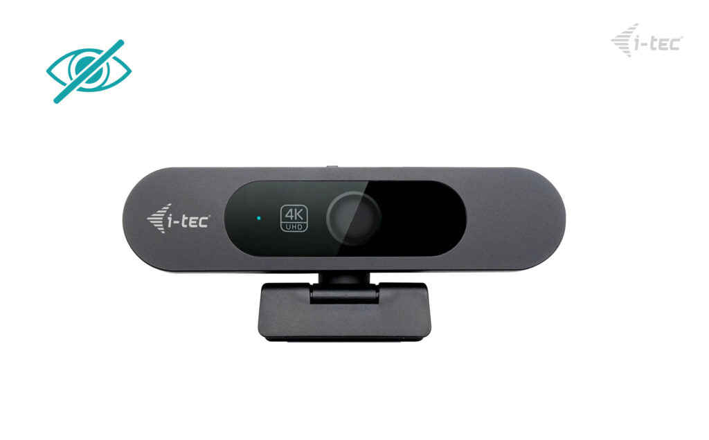 i-tec SOLOMON PRO 900 Webcam – 4K Ultra HD, 30 fps, Autofokus, USB-C, Sichtschutz – Schwarz