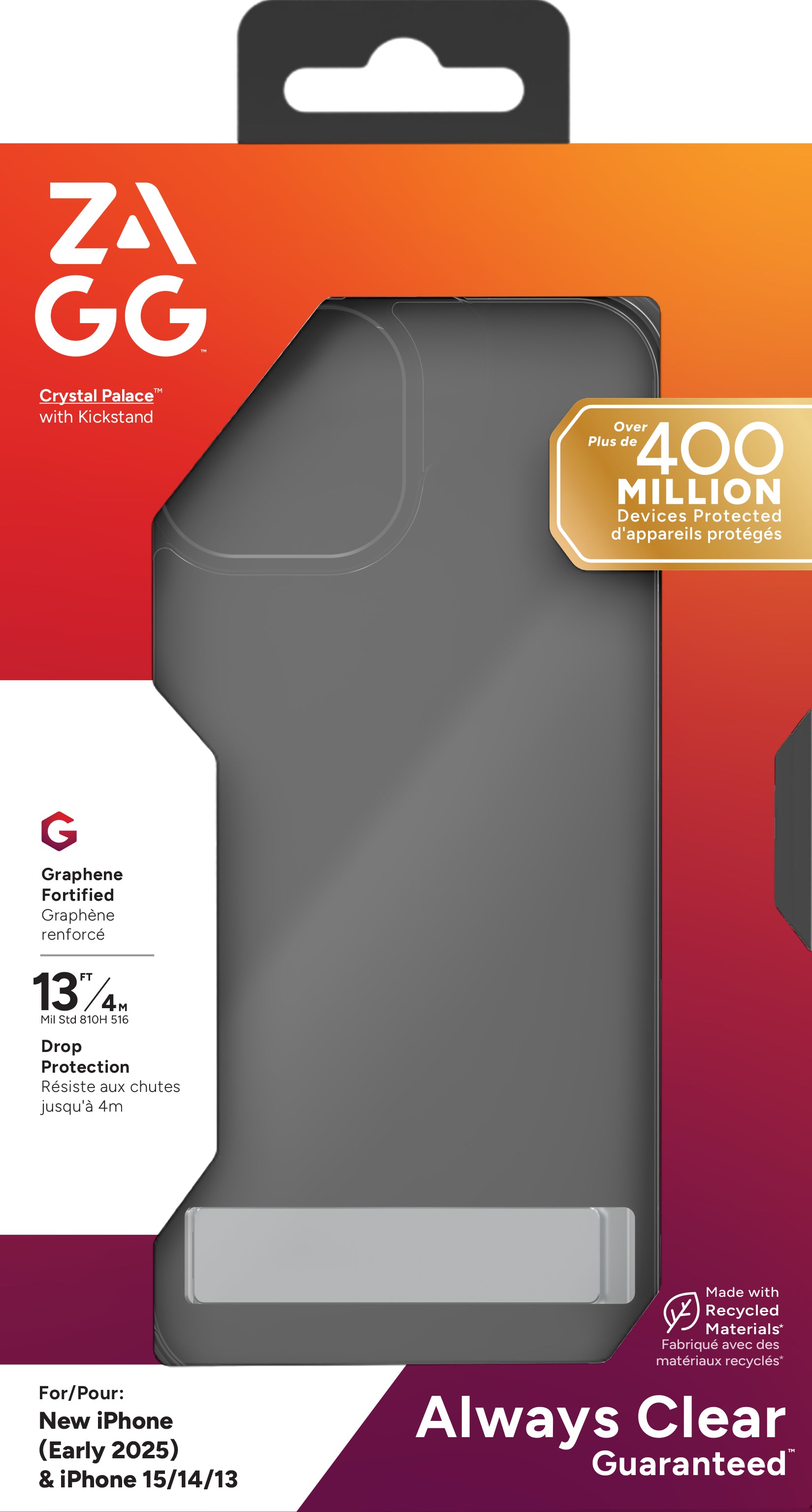 ZAGG Backcover Crystal Palace KS – für Apple iPhone 13–16E