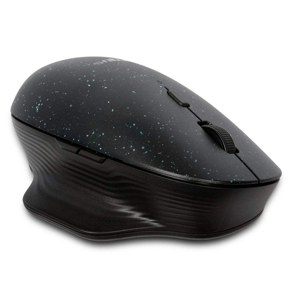 Targus EcoSmart Nachhaltige Ergonomische Maus – kabellos, Silent-Tasten, aus recyceltem Material, schwarz