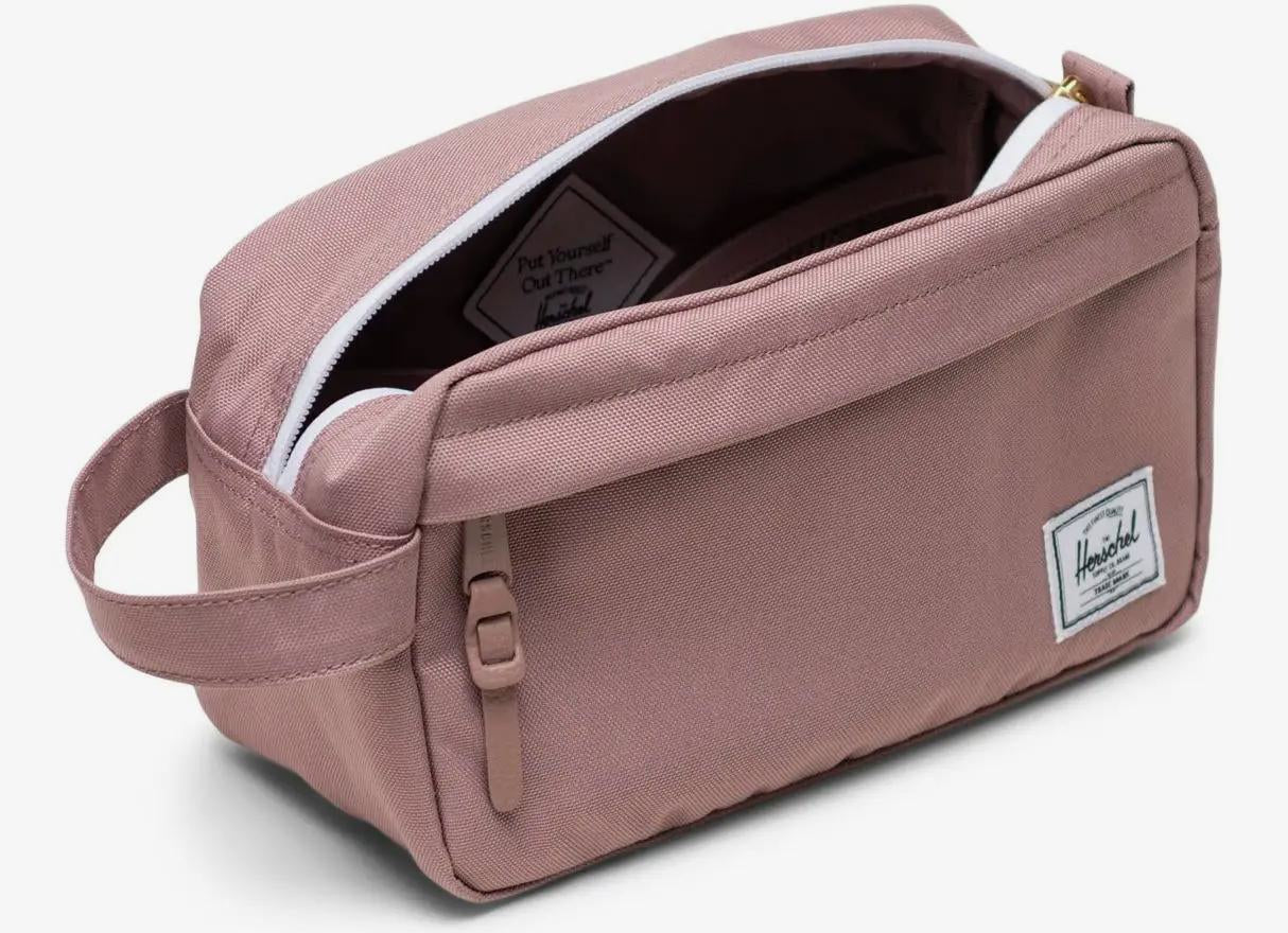 Herschel Travel Kit Chapter – Recyceltes Material, Hellrosa, 5 l, Wasserfest