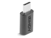 Lindy USB-C (Stecker) auf Micro-B (Buchse) Adapter, USB 2.0