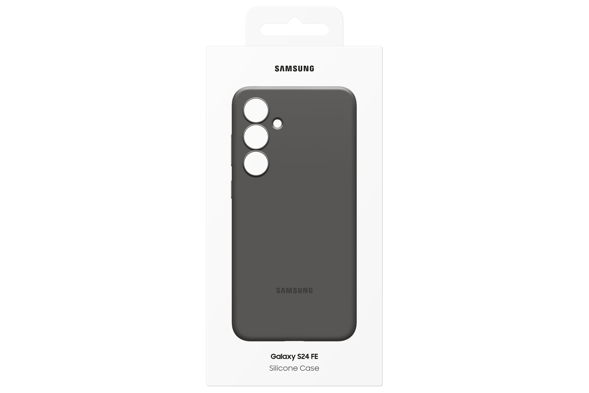 Samsung Backcover – für Samsung Galaxy S24 FE, Silikon, Schwarz