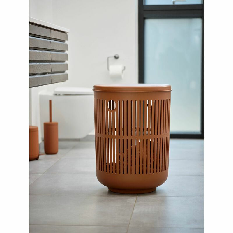 Zone Denmark Papierkorb – 4 l – Kunststoff, terracotta – Ø 195 × H 220 mm