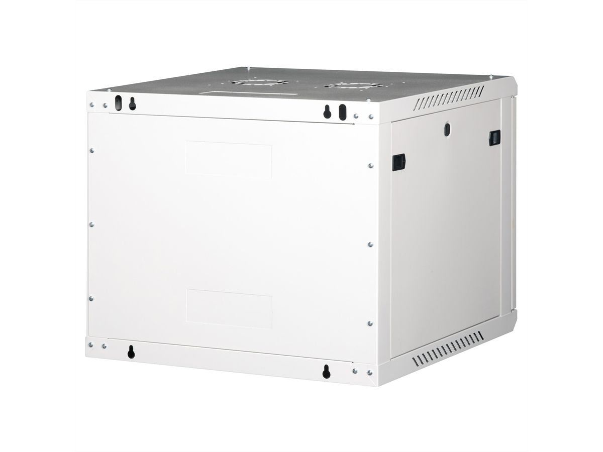 ROLINE Basic Plus – 19" Wandverteiler 9U, IP20, abschliessbar, 600 × 600 × 512 mm, lichtgrau