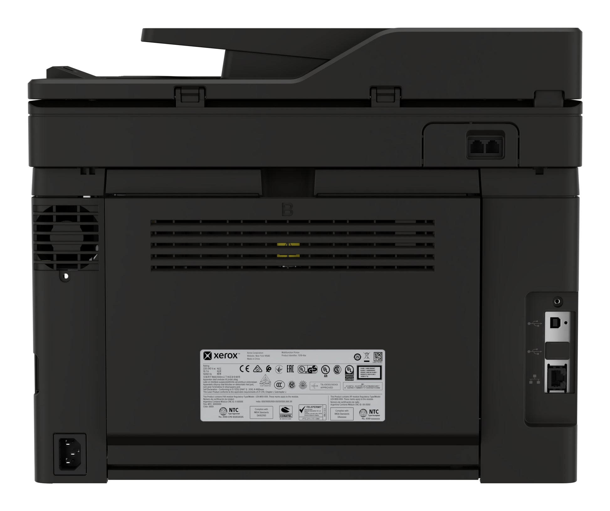 Xerox C255A – Farbe, A4, Duplex, WLAN, LAN, USB, 26 ppm, AirPrint, Mopria