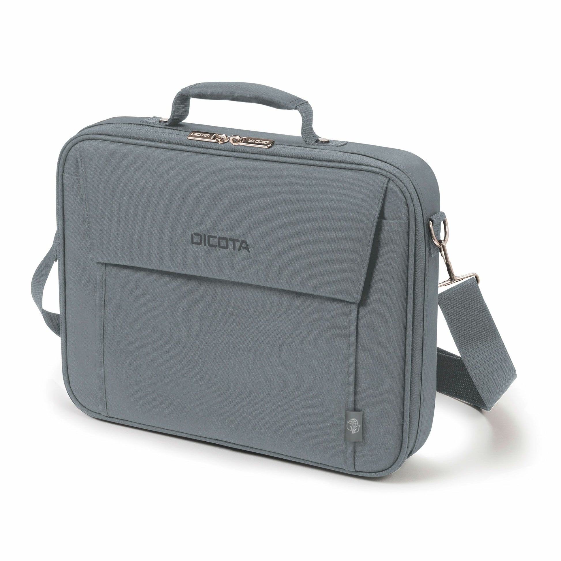 DICOTA Notebook-Tasche bis 17,3" – mit Fronttasche, Tragegriff – Grau