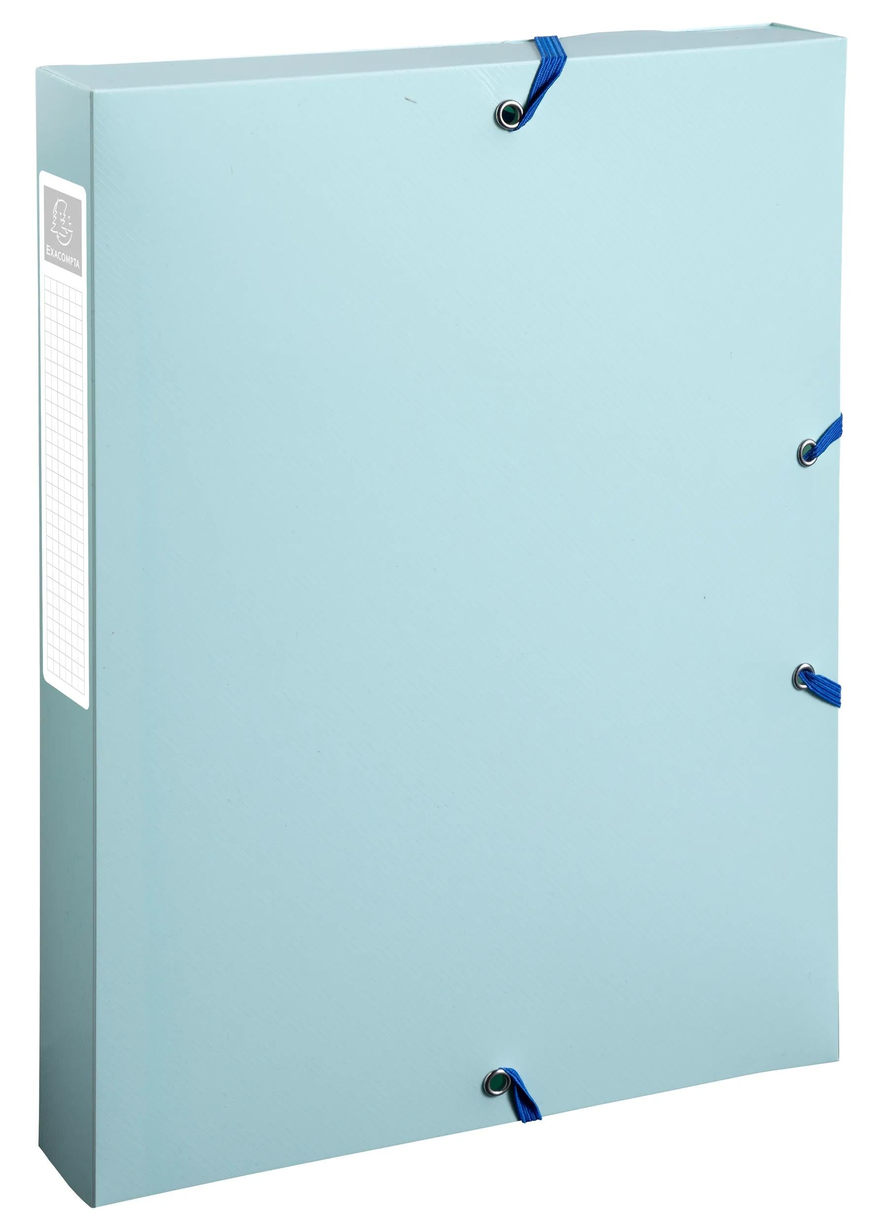 Exacompta BeeBlue Gummibandmappe A4 – Polypropylen (PP), mehrfarbig, bis 350 Blatt, 4 Stk.