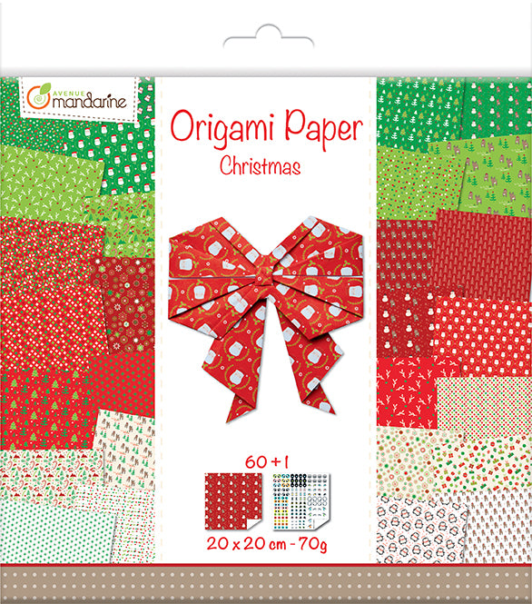 Avenue Mandarine Origamipapier – 20 × 20 cm, Mehrfarbig, 70 g/m² – 60 Blatt, PEFC