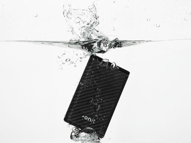 ONIT Powerbank 10000 mAh, PD 22,5 W, 2× USB-C, Durchgangsladung, für Smartphones, Tablets, Schwarz