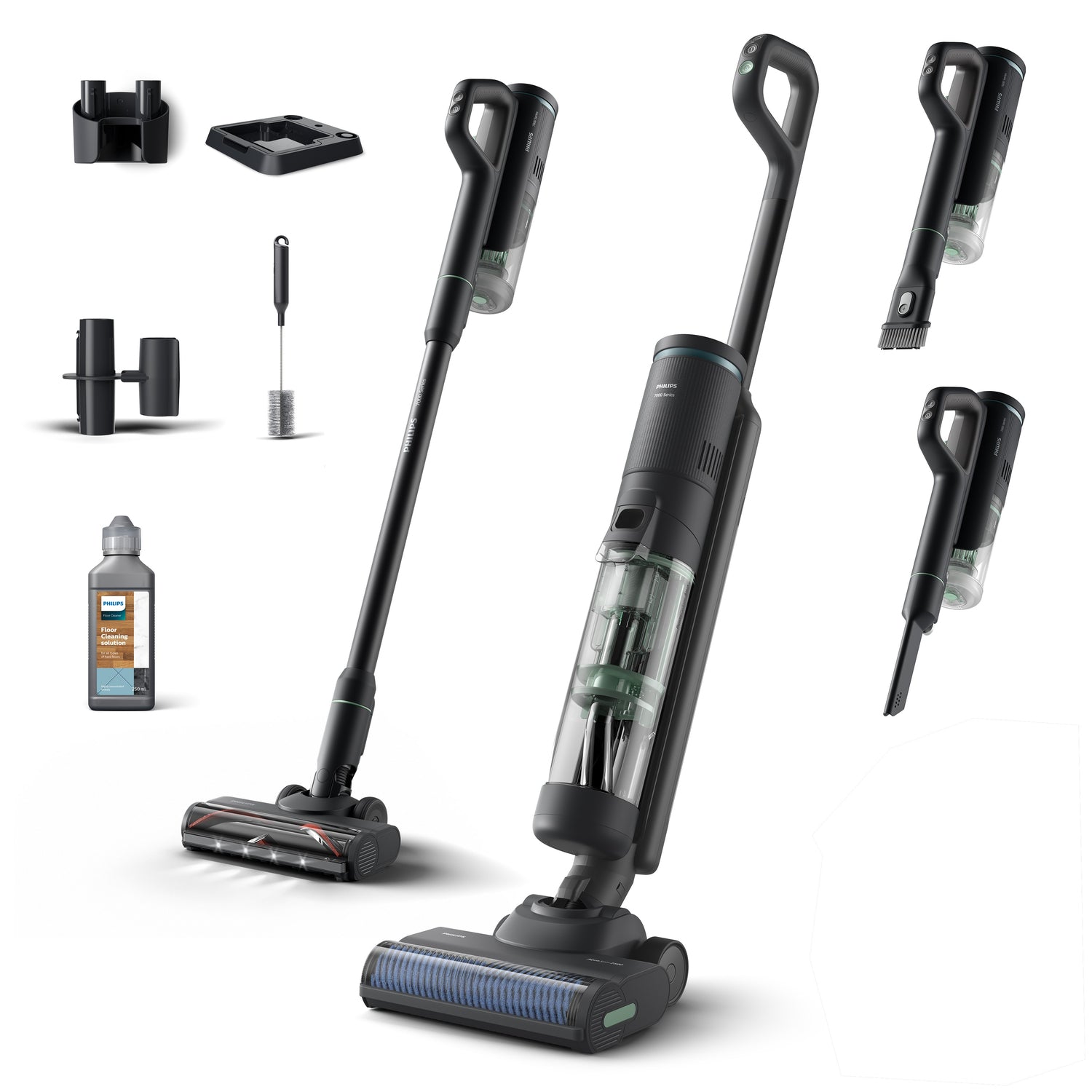 Philips Hartbodenreiniger XW7263/11 – Schmutzwassertank 0,4 l, Akkubetrieb, 21,6 V