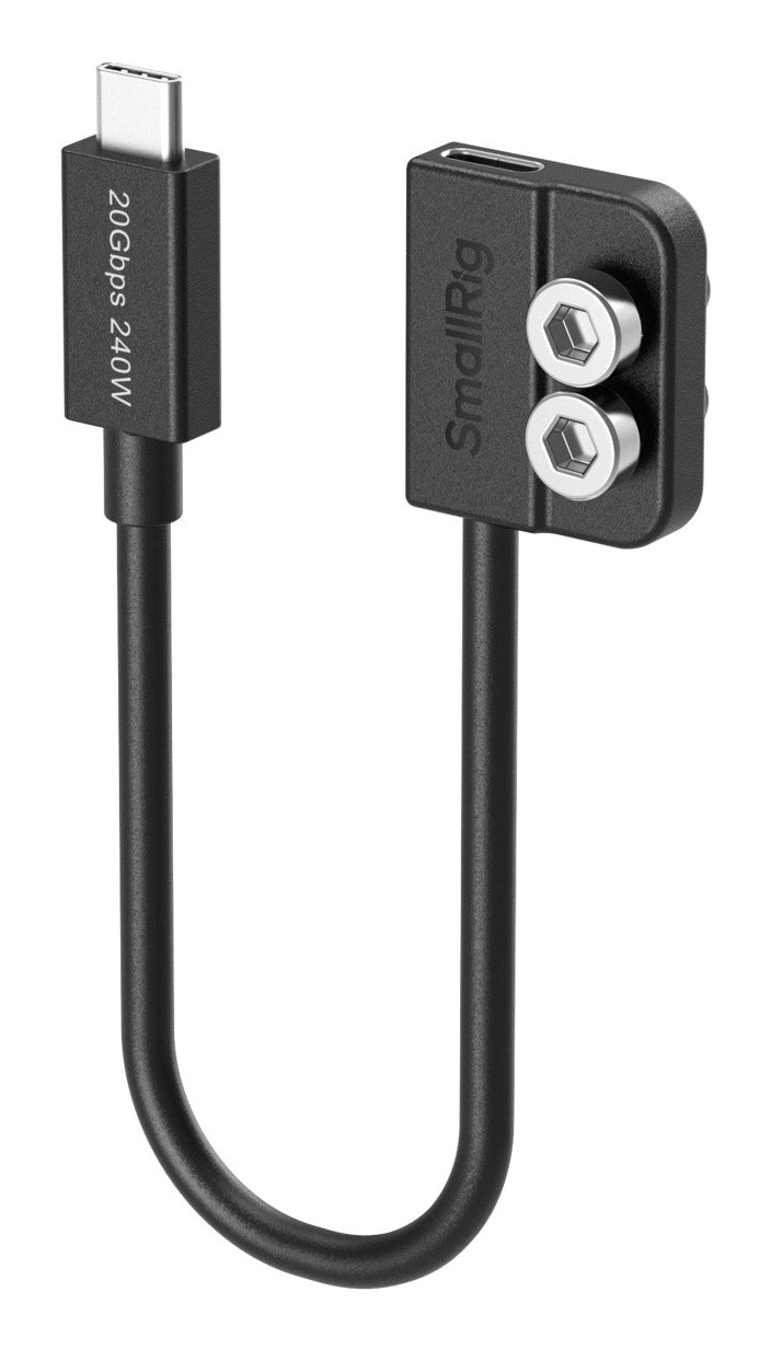 SmallRig USB-C Verlängerungskabel (Stecker auf Buchse) – 0,2 m – Schwarz