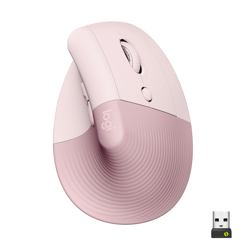 Logitech Lift Rose/Dark Rose (EMEA) Ergonomische Maus