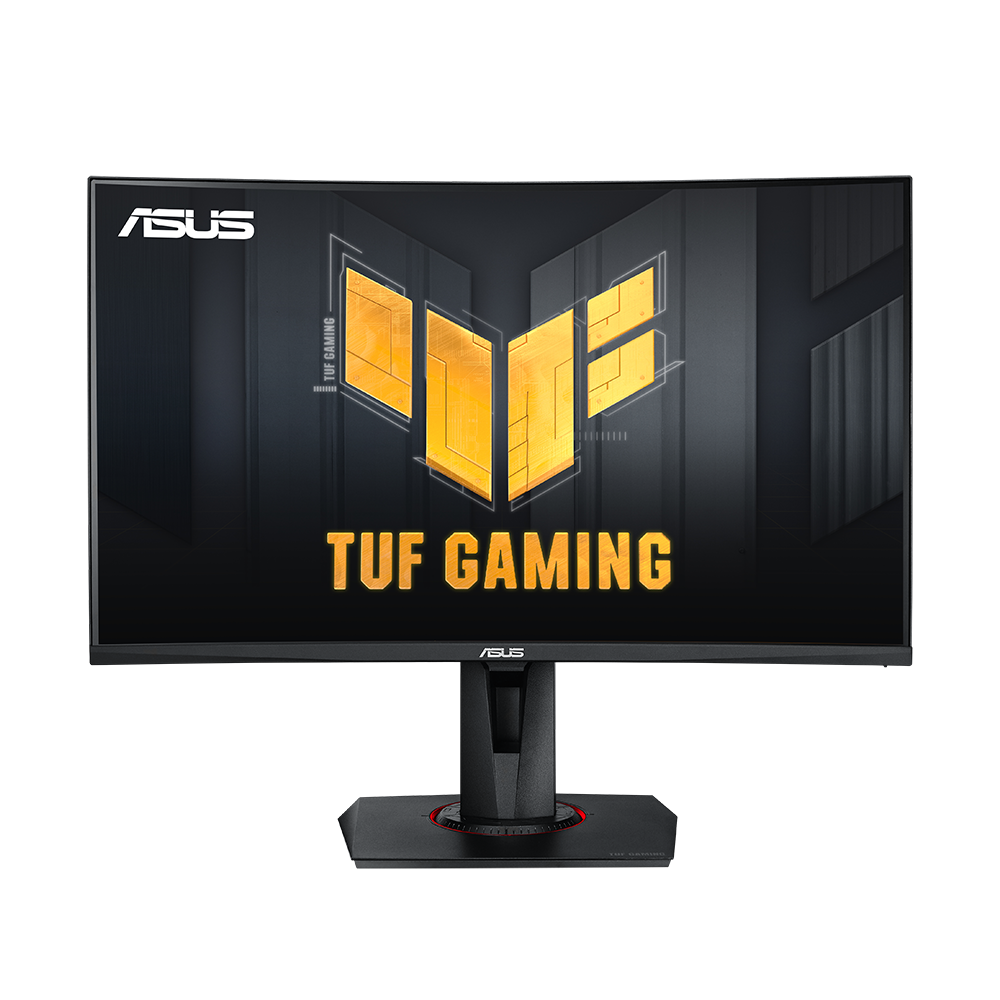 ASUS TUF Gaming VG27VQM – Monitor, 27", VA, 240 Hz, 350 cd/m², Gebogen, USB-Hub, VESA 100 × 100, Schwarz