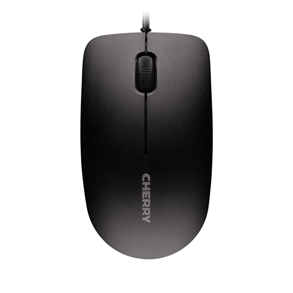 CHERRY MC 1000 Maus – kabelgebunden, USB-A, 1'200 dpi, 3 Tasten, beidhändig, schwarz