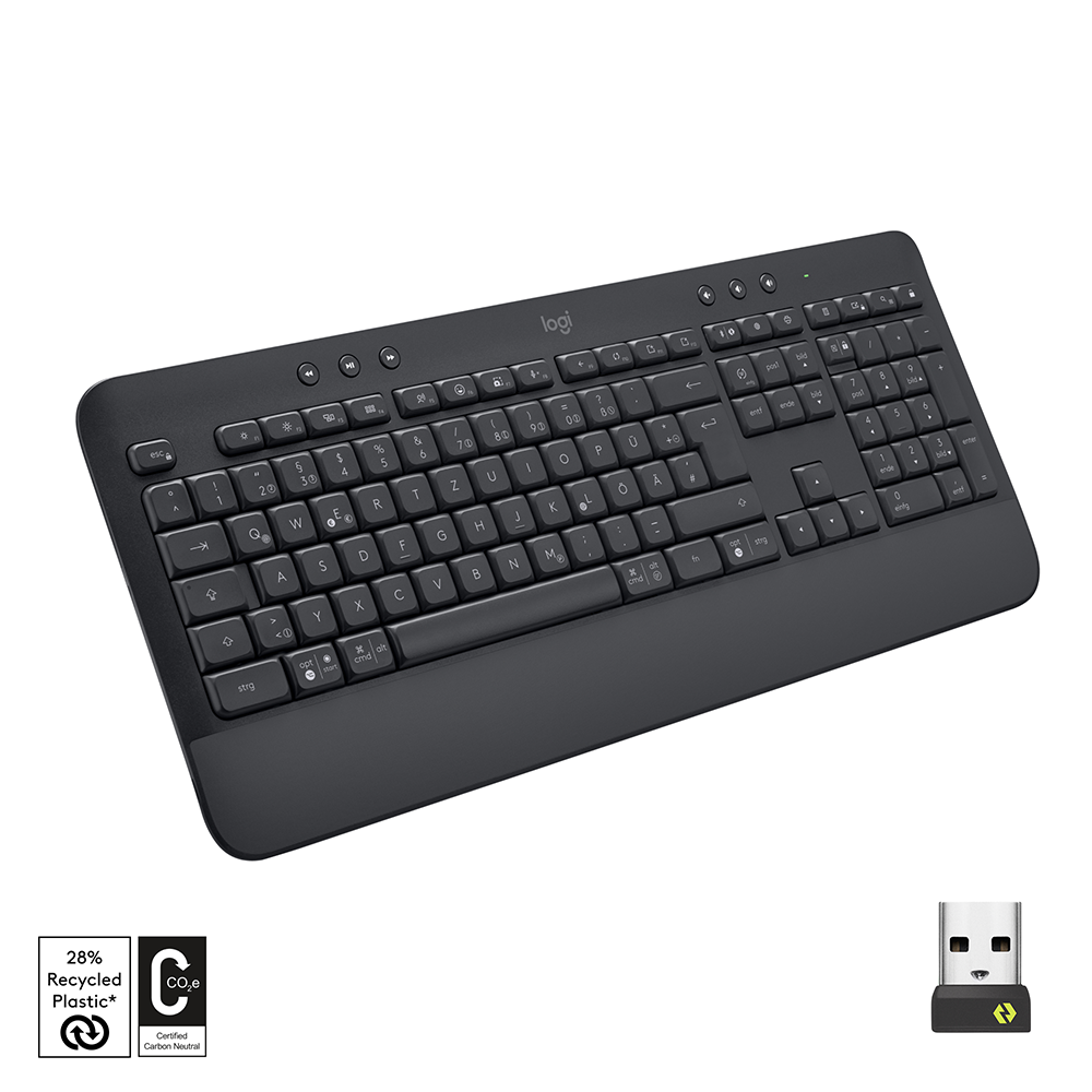 Logitech Signature K650 – Tastatur, IT-Layout (IT), Grau