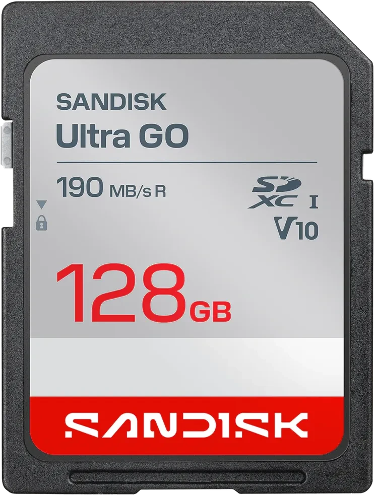 SanDisk Ultra GO SDXC 128 GB – UHS-I, Klasse 10, U1, V10, 190 MB/s Lesen