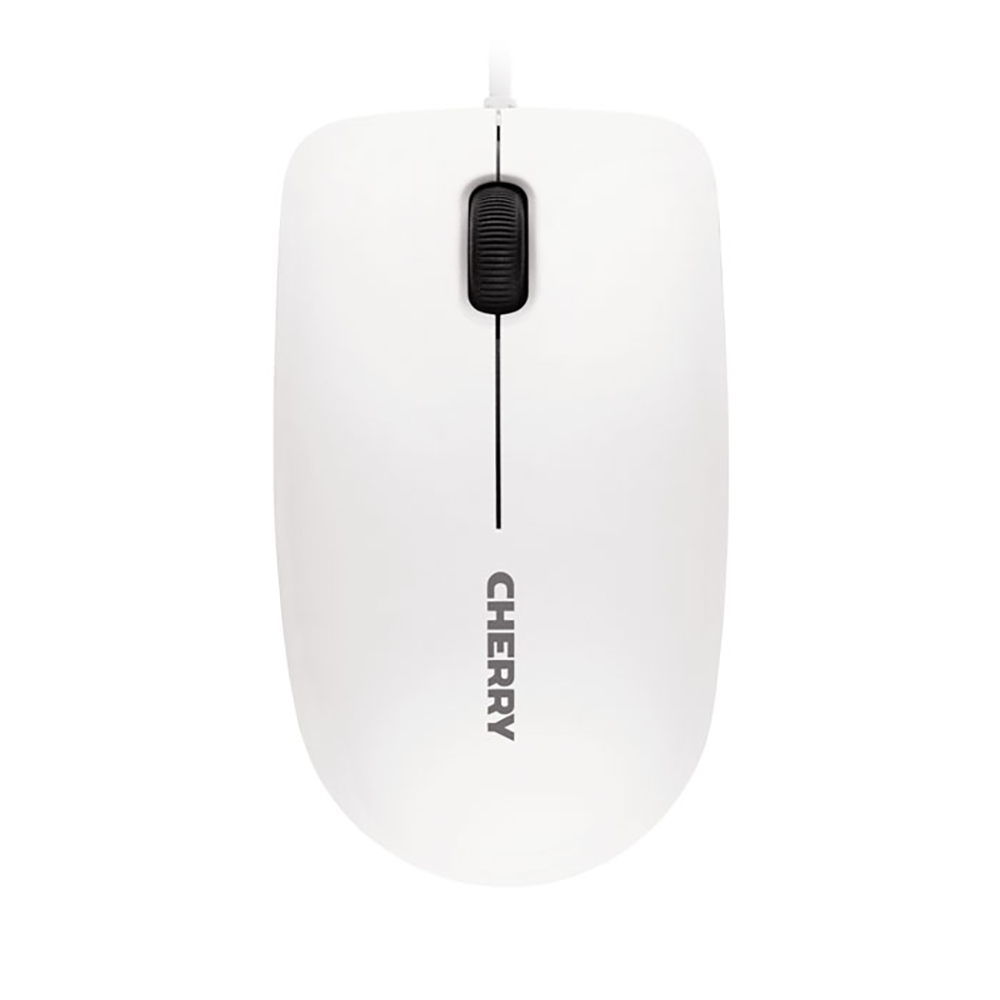 CHERRY MC 1000 Maus – kabelgebunden, USB-A, 1'200 dpi, 3 Tasten, beidhändig, grau