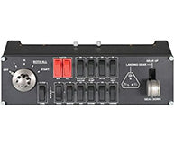Logitech G Pro Flight Switch Panel – Maus – Kabelgebunden (USB‑A), Schwarz/Rot