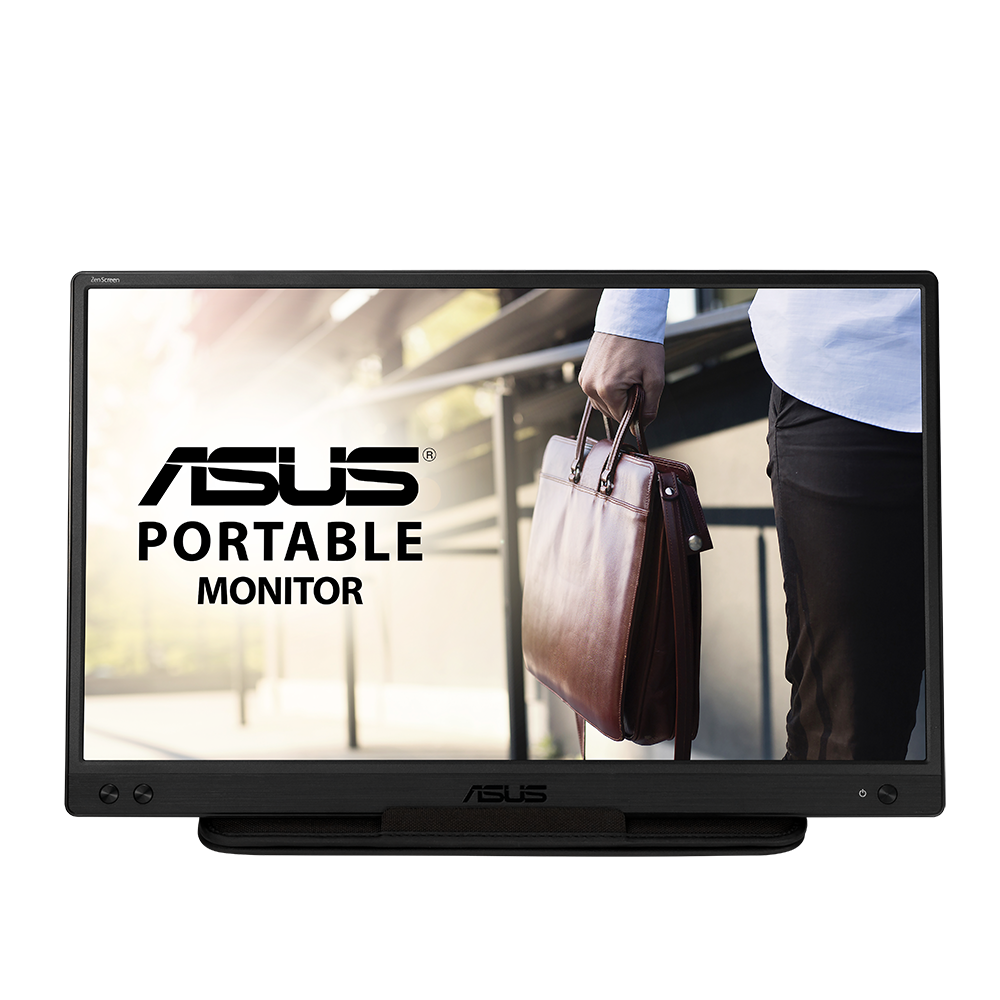 ASUS MB166C – Portabler Monitor, 15,6", 1920 × 1080 (Full HD), IPS, 60 Hz, 250 cd/m², USB-C, Schwarz