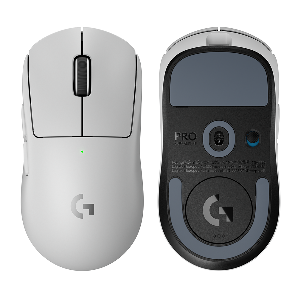 Logitech G PRO X SUPERLIGHT 2 – Gaming-Maus – Kabellos (2,4 GHz), 32000 DPI, Rechts, Weiss