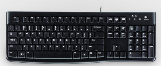 Logitech for Business K120 – Tastatur, für Windows 7, Windows XP, Windows Vista, schwarz