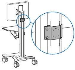 Ergotron T-Slot Halterungsset – VESA-Adapterplatte – Aluminium – für Neoflex Mobile Workspace
