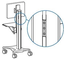 Ergotron T-Slot Halterungsset – VESA-Adapterplatte – Aluminium – für Neoflex Mobile Workspace
