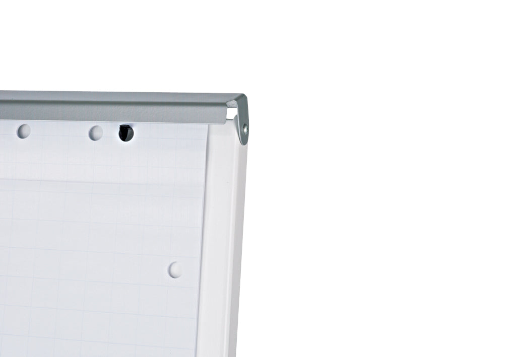 MAUL Flipchart – 70 × 100 cm, weiss, Metall, Recycling