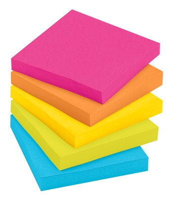 Post-it Super Sticky Haftnotizen – 203×152 mm – sortiert, 4×45 Blatt, PEFC