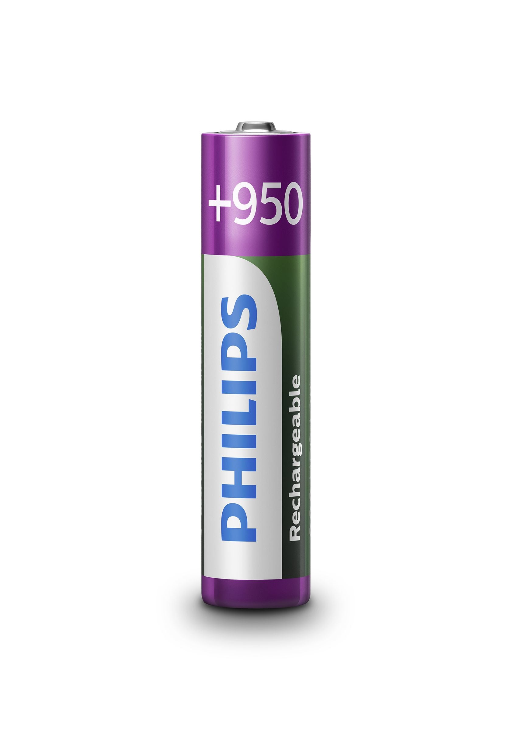Philips AAA Akkus, NiMH, 950 mAh, 1,2 V – 4 Stk.