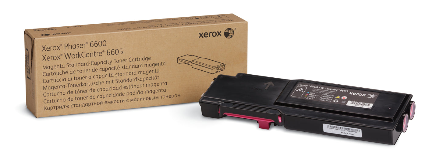 Xerox Toner 106R02246 – Magenta, 2000 Seiten – für Phaser 6600/WorkCentre 6605