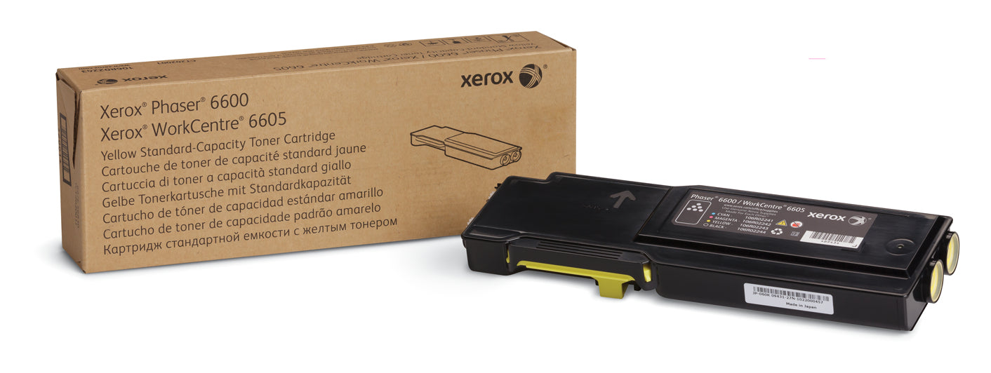 Xerox Toner 106R02247 – Gelb, 2000 Seiten – für Xerox Phaser 6600/WorkCentre 6605