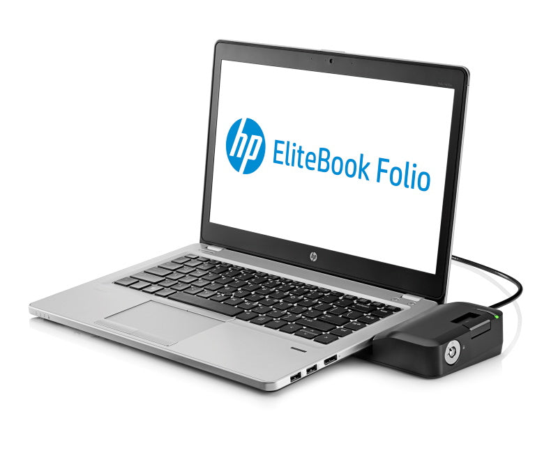 HP UltraSlim Dockingstation – 1× DP, 1× VGA, 4× USB-A, 3,5 mm Audio, für EliteBook Folio 9470m