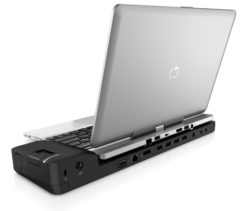 HP UltraSlim Dockingstation – 1× DP, 1× VGA, 4× USB-A, 3,5 mm Audio, für EliteBook Folio 9470m