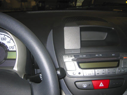Brodit ProClip – Auto-Halterung – für Toyota Aygo (2006), Peugeot 107, Citroën C1 – Schwarz