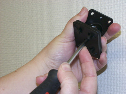 Brodit Montageadapter, neig-/schwenkbar, schwarz