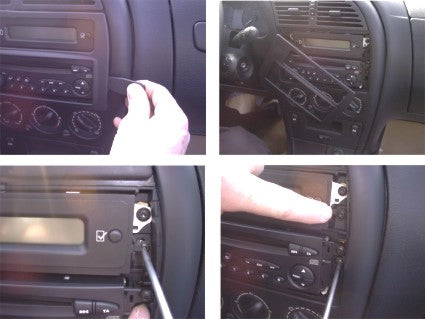 Brodit ProClip Montageplatte – für Citroen Xsara 98–04 – Schwarz, Kunststoff