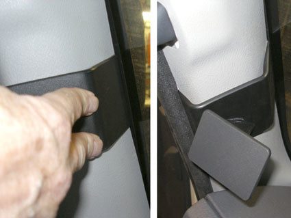 Brodit Montageplatte, links – für Volvo FE/FL 2007–2018 – Schwarz