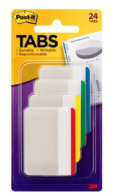 Post-it Indexstreifen Strong – 50,8×38 mm – sortiert, 4×6 Stück