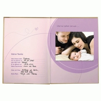 Hama Baby Feel Baby-Tagebuch – 205 × 280 mm – 44 Seiten – gebunden, mehrfarbig, farbig illustriert