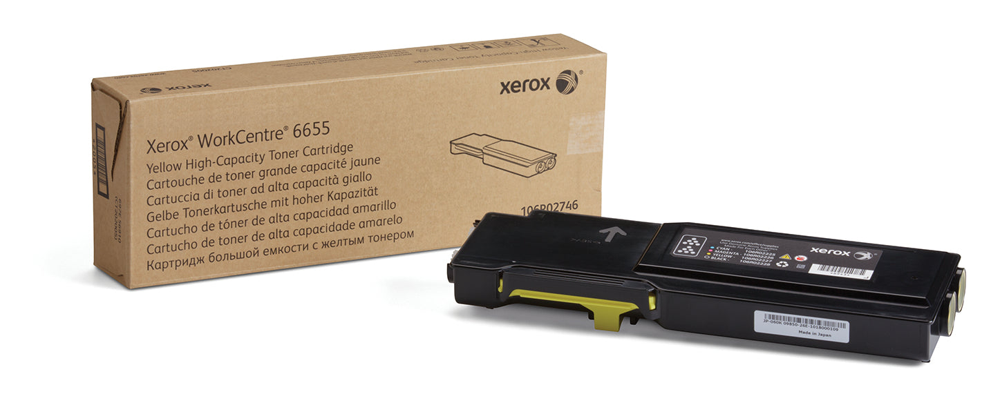 Xerox Toner 106R02746 – gelb, 7000 Seiten – für Xerox WorkCentre 6655