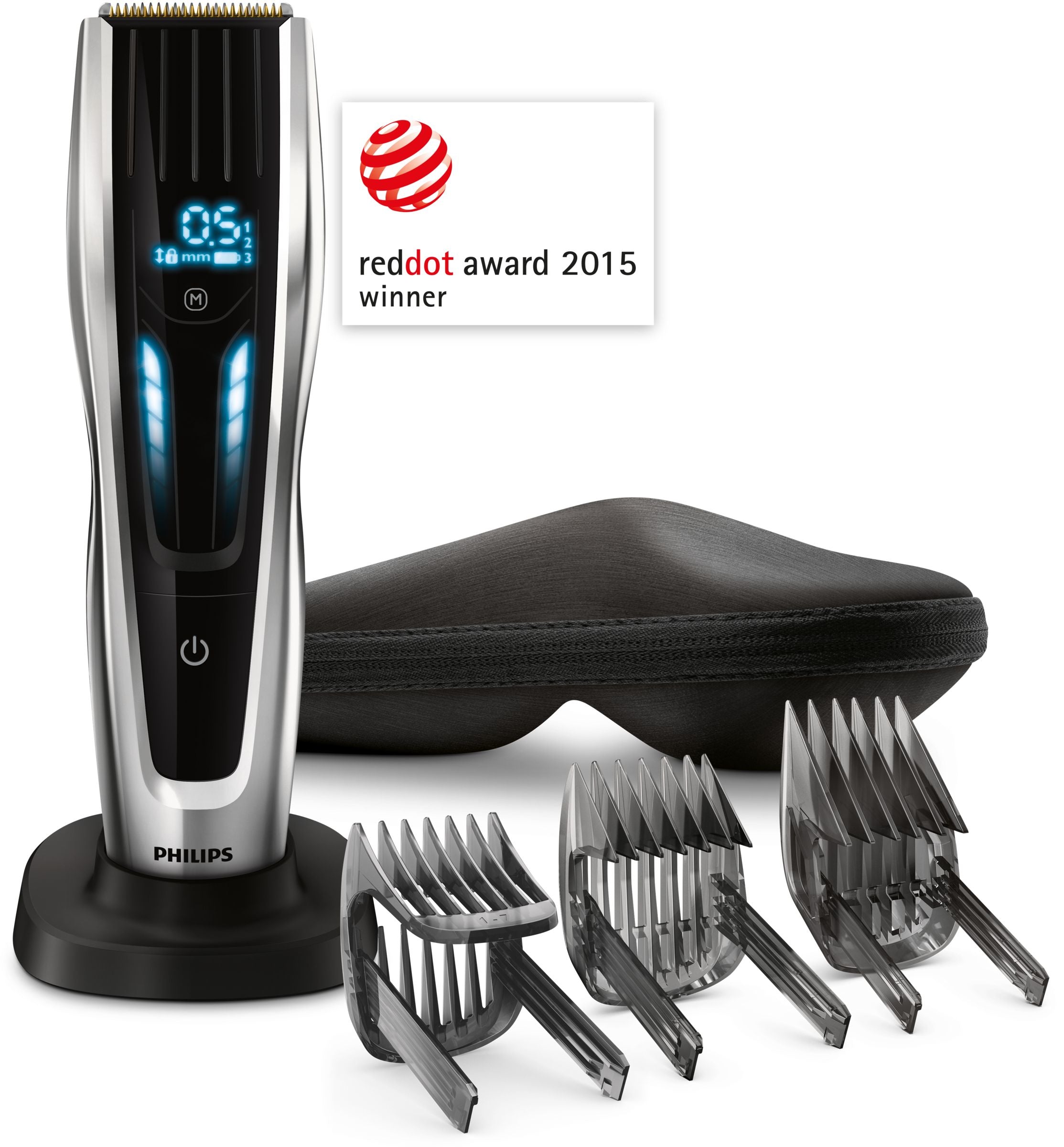 Philips Haarschneider Serie 9000 HC9450/20 – Akku 120 min, 0,5–42 mm – Titanmesser