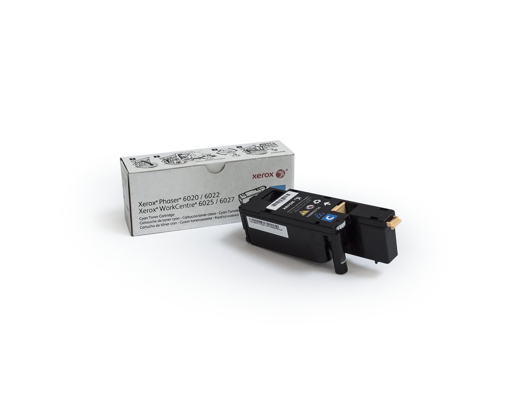 Xerox Toner – cyan, 1000 Seiten – für Farb-Laserdrucker/Multifunktionsgeräte