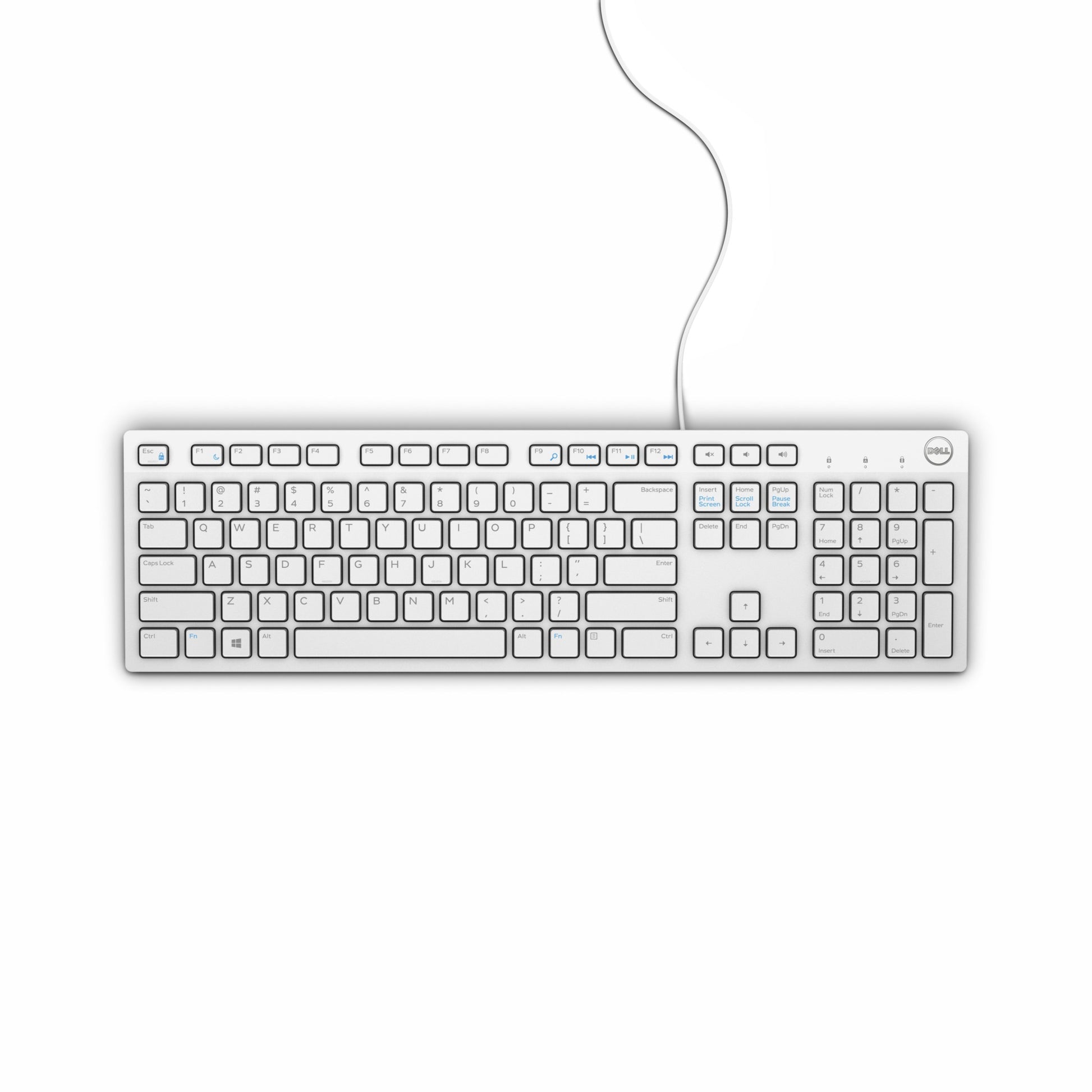 DELL KB216 – Tastatur – kabelgebunden, USB – AZERTY (FR) – weiss